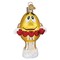 Old World Christmas 3.75 In M&M's Yellow Love You Valentine Tree Ornament , Hearts Chocolate